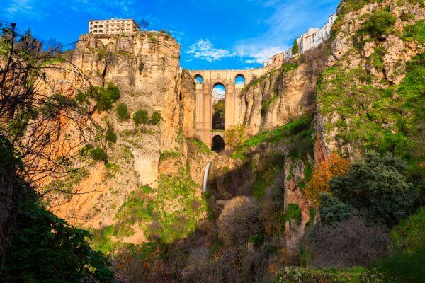 Scenic view of Ronda during a day trip from Malaga in April