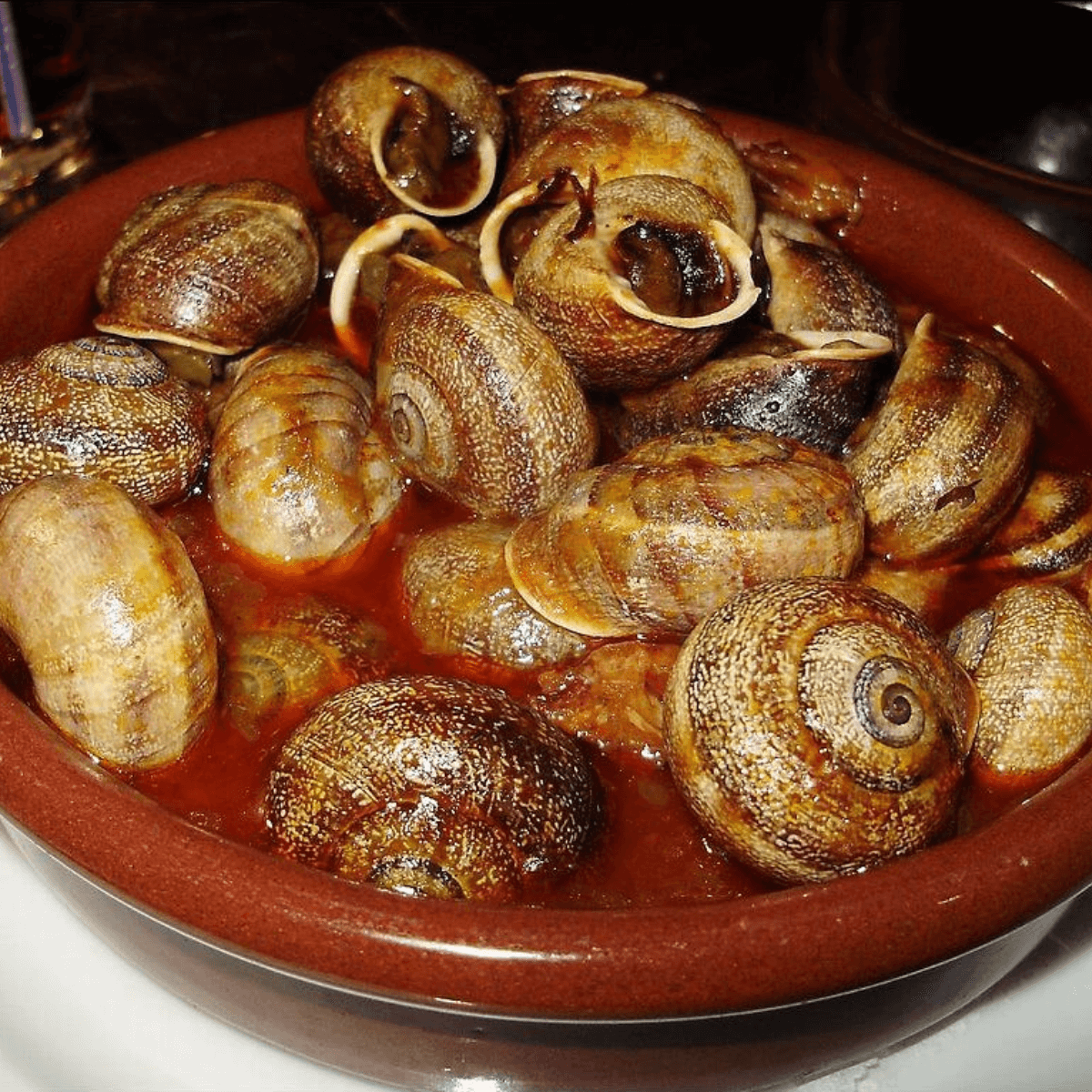 エスカルゴ（カタツムリの煮込み）の写真